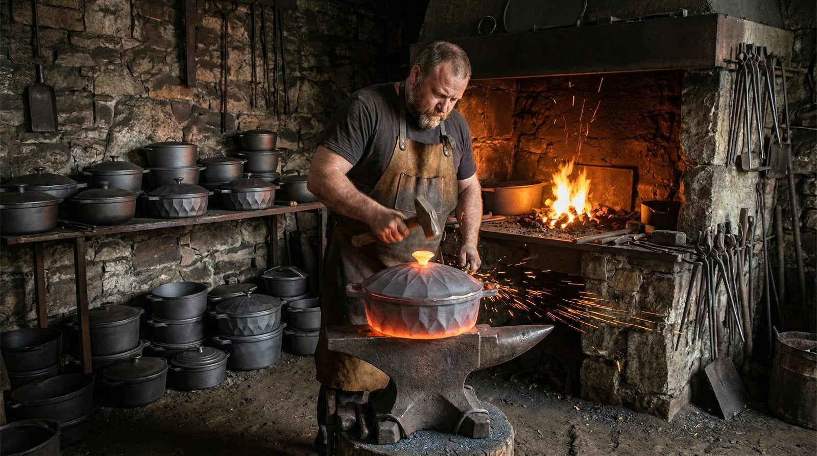 Limited Enamelled Cast Iron Casseroles